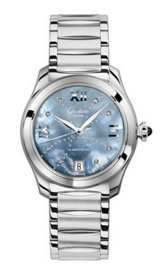 Lady Serenade 36mm Automatic in Steel on Stainless Steel Bracelet with MOP Diamond Markers Dial