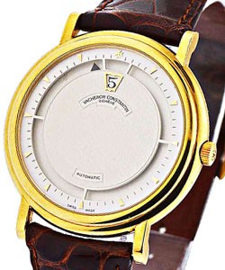 Saltarelo Jump Hour Yellow Gold on Strap -  Limited Edition