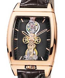Golden Bridge Tourbillon in Rose Gold - Limited Edition on Black Crocodile Leather Strap with Black Dial