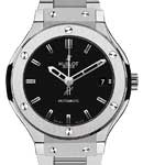 Classic Fusion 38mm in Titanium on Titanium Bracelet with Mat Black Dial