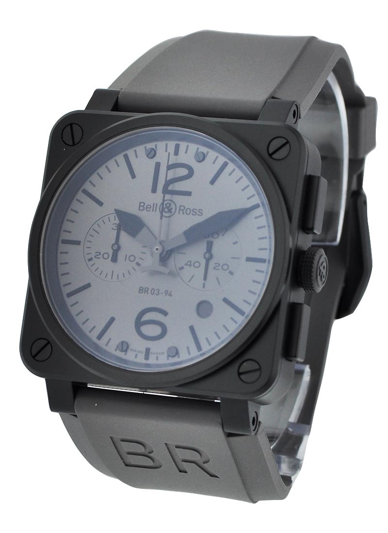 Bell & Ross BR-03 94 Commando Chronograph in PVD Steel