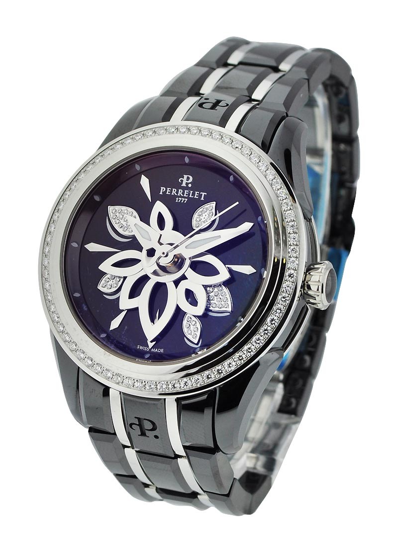 Perrelet Diamond Flower Black Ceramic