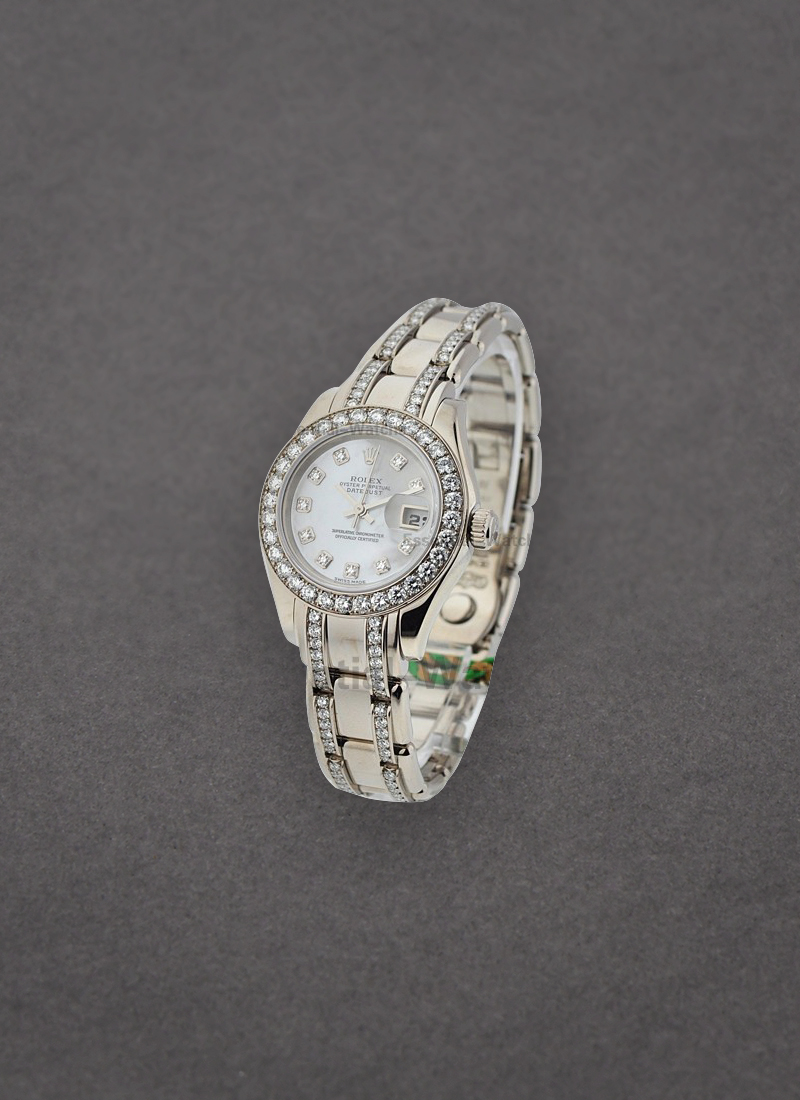 Pre-Owned Rolex Masterpiece Lady's in White Gold with 32 Diamond Bezel