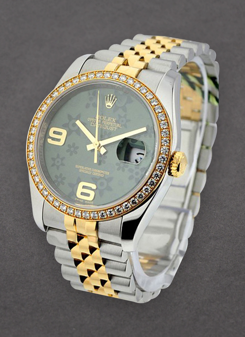 Pre-Owned Rolex 2-Tone Datejust 36mm with Diamond Bezel