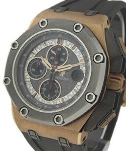 Royal Oak Offshore Michael Schumacher in Rose Gold on Grey Rubber Strap with Grey Dial - 500 pieces