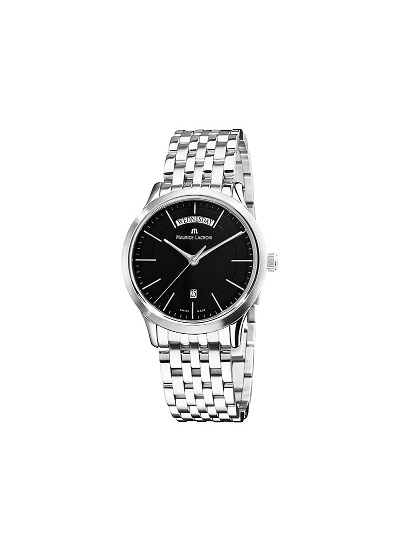 Maurice Lacroix Les Classique Day-Date Stainless Steel Bezel