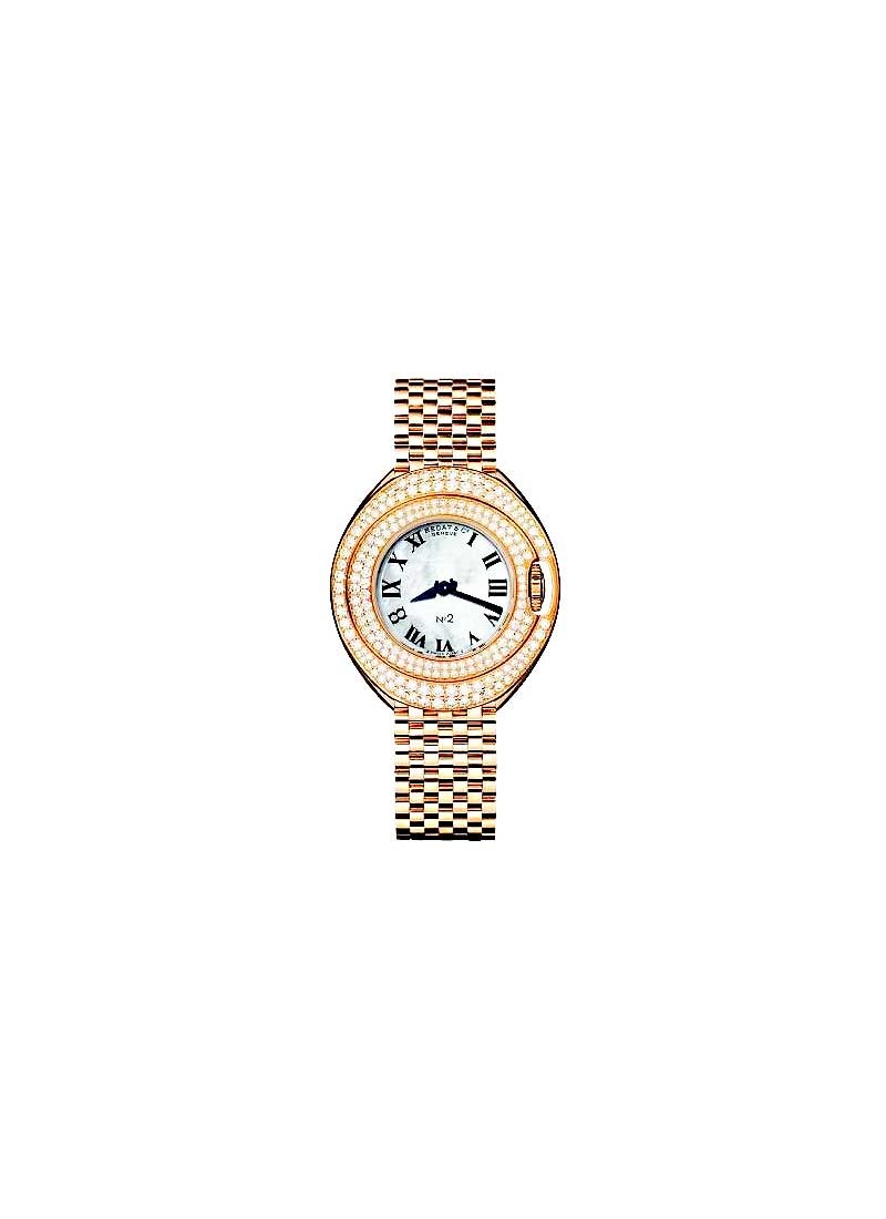 Bedat Collection No. 2 in Rose Gold with Diamond Bezel