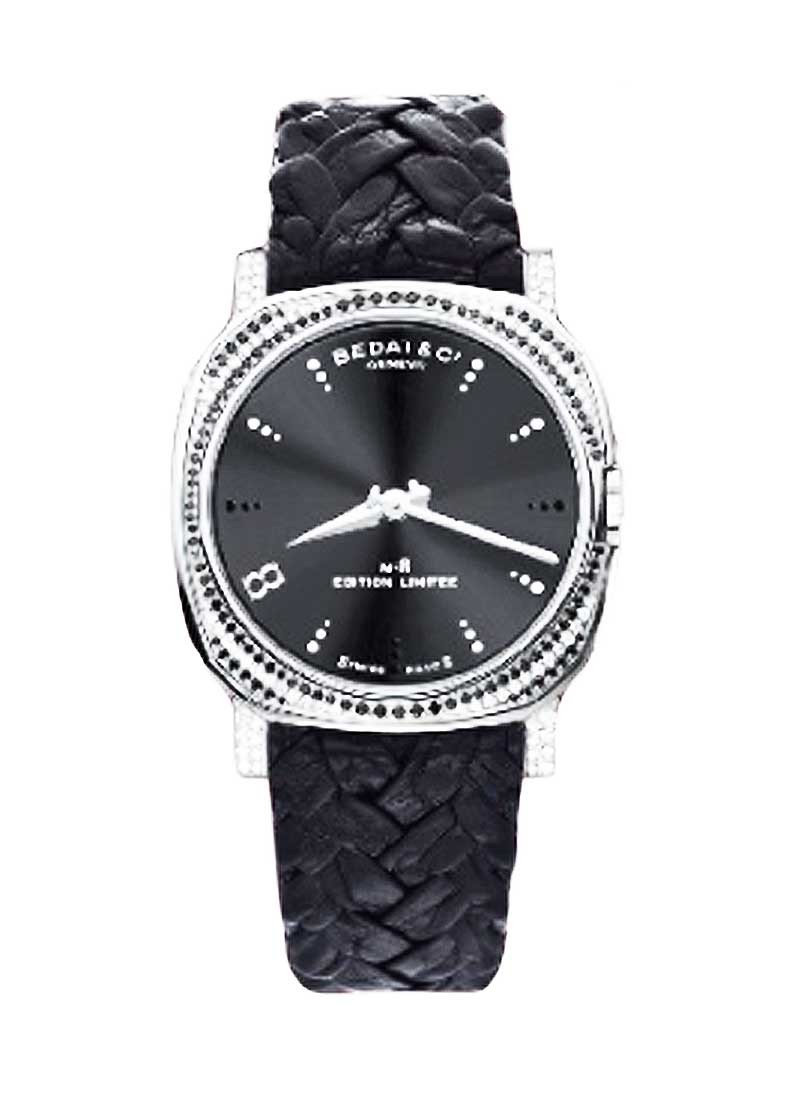 Bedat No. 8 in Steel with Black and White Diamonds - Limited Edition