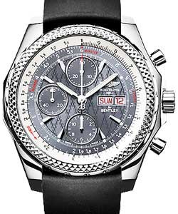 Bentley Collection GT Chronograph Racing Men's in Steel On Black Rubber Strap with Grey Dial