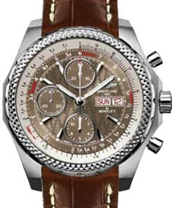 Bentley Collection GT Chronograph Racing Men's in Steel On Brown Crocodile Strap with Bronze Dial