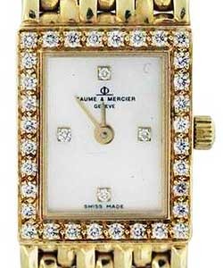 Classic Ladies' Watch Yellow Gold-Diamonds on Bracelet with White Dial