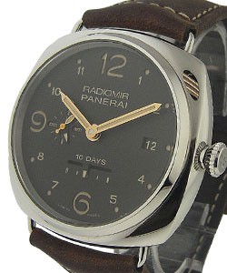 PAM 391 - Radiomir GMT 10 Day Boutiqe Ltd Ed. Steel on Strap with Brown Dial