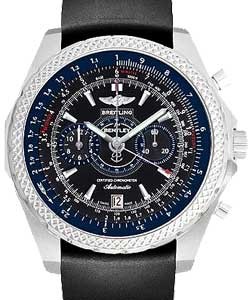 Bentley Collection Supersports Men's Automatic in Steel Steel on Black Rubber Strap with Black Dial