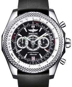 Bentley Collection Supersports Men's Automatic in Steel Steel on Black Rubber Strap with Black Dial