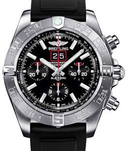 Windrider Blackbird Automatic in Steel on Black Rubber Strap with Black Dial
