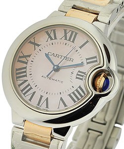 Ballon Bleu 33mm  2-Tone SS/RG on Bracelet with Pink MOP Dial