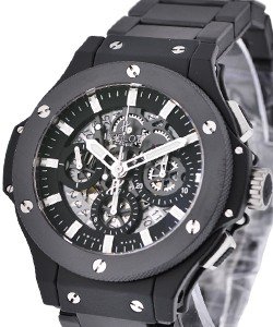 Aero Bang Black Magic 44mm Black Ceramic on Braclet with Black Dial