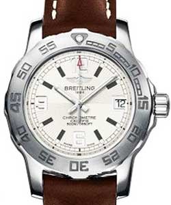 Colt Aeromarine Ladies 33mm  Quartz in Steel On Brown Leather Strap with Silver Dial