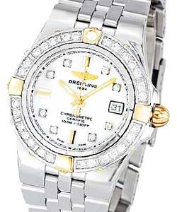 Galactic 30 Ladies' Quartz in 2-Tone w/ Diamond Bezel On Steel Bracelet with White Diamond Dial