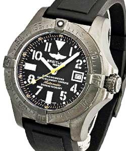 Avenger Seawolf Chrono Automatic in Black Steel On Black Rubber Strap with Black Dial