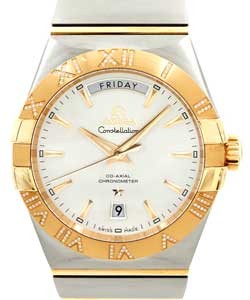 Constellation in 2-Tone on Steel and Yellow Gold Bracelet with Silver Dial