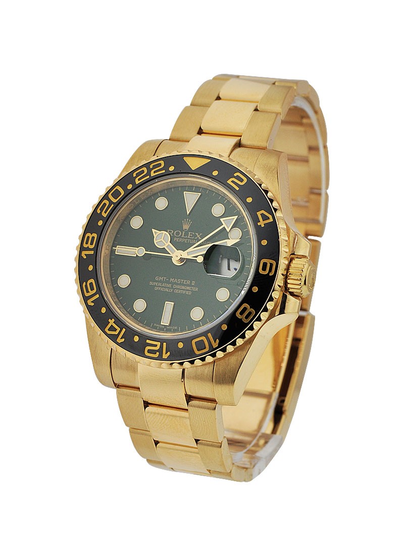 Pre-Owned Rolex GMT Master || in Yellow Gold with Ceramic Bezel - Special Anniversary Edition