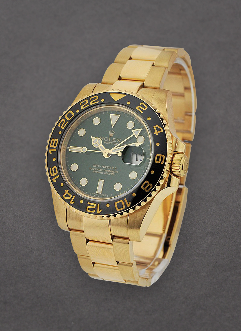 Pre-Owned Rolex GMT Master II Yellow Gold with Ceramic Bezel - Special Anniversary Edition