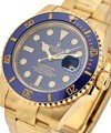 Submariner in Yellow Gold with Blue Ceramic Bezel - Newest Style on Oyster Bracelet with Blue Dial