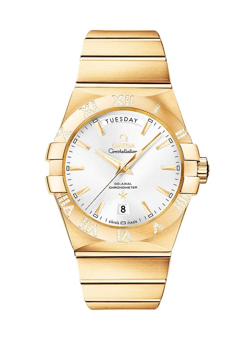 Omega Constellation Day-Date 38mm in Yellow Gold with Diamonds