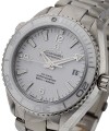 Seamaster Planet Ocean 600M Automatic in Steel with White Bezel On Steel Bracelet with White Dial