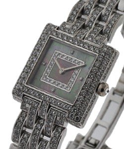 4874 Gondolo Ladys White Gold Diamond Case - Partial MOP Diamond Dial