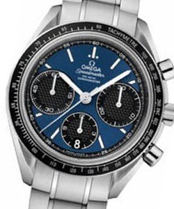 Speedmaster Racing Special Editions Automatic in Steel Steel on Bracelet with Blue Dial with Black Subdials