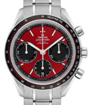Speedmaster Racing Special Editions Automatic in Steel Steel on Bracelet with Red Dial with Black Subdials