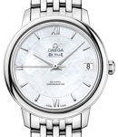 De Ville Prestige Co-Axial in Steel on Steel Bracelet with Mother of Pearl Dial