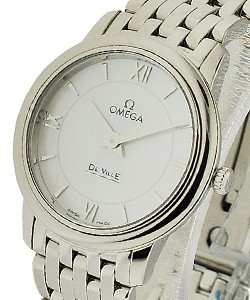 De Ville Prestige Co-Axial Automatic 36.8mm in Steel on Steel Bracelet with Silver Dial