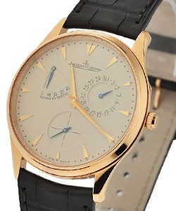 Master Ultra Thin Reserve de Marche Rose Gold on Leather with Beige Dial