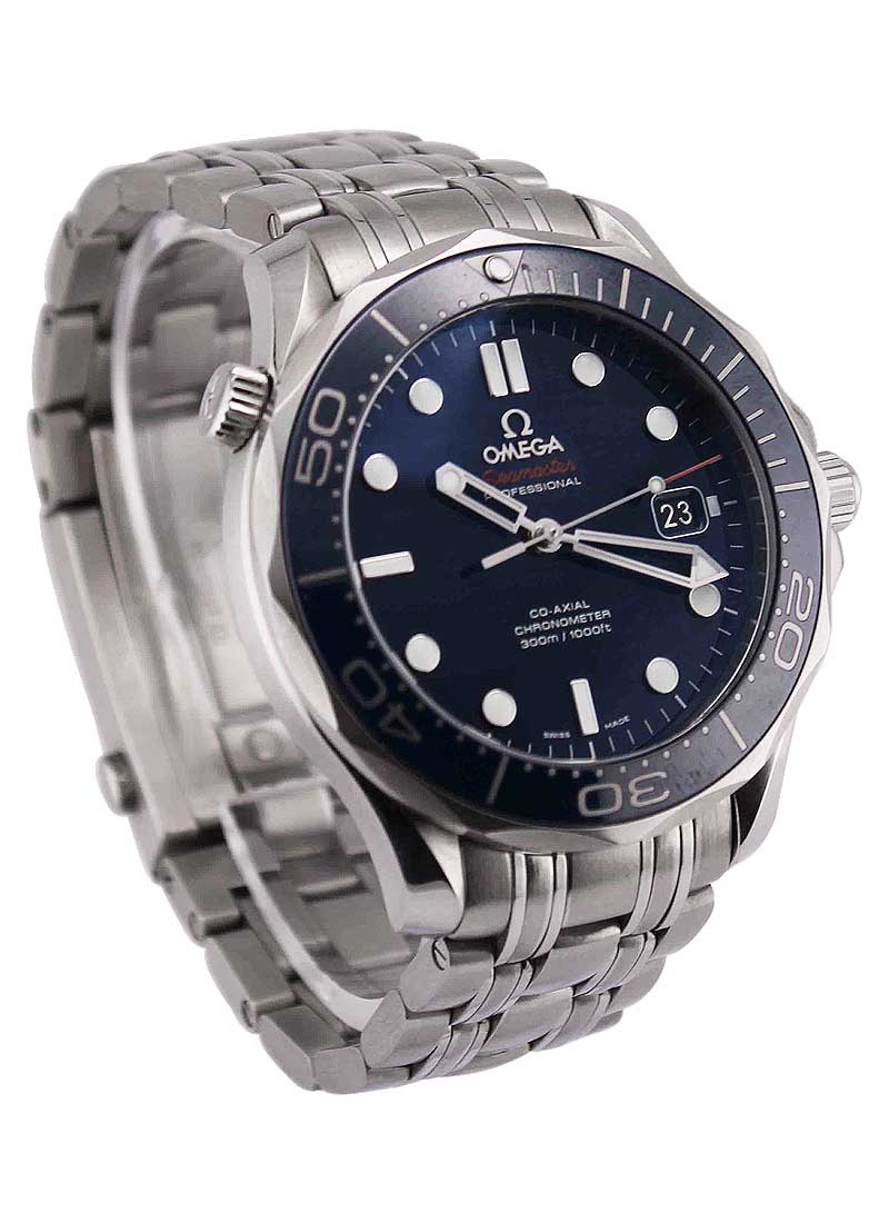 Seamaster Chronometer 41mm in Steel Steel on Bracelet with BlueDial 212.30.41.20.03.001