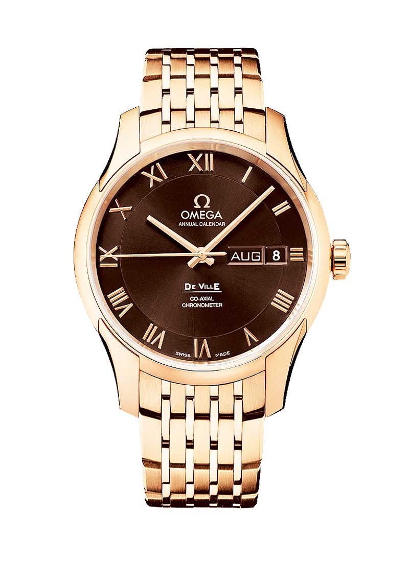 Omega DeVille Co-Axial Chronometer Annual Calendar in Rose Gold