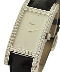 H-Watch Your Hour - Diamond Bezel White Gold on Strap with White Dial 