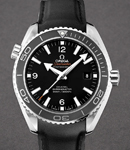 Seamaster Planet Ocean Big Size Automatic in Steel with Grey Bezel On Black Rubber Strap with Black Dial