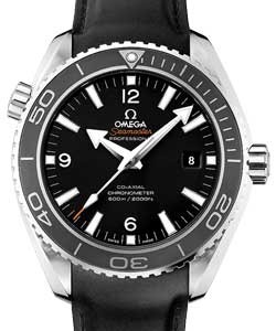 Seamaster Planet Ocean Big Size Automatic in Steel with Grey Bezel On Black Rubber Strap with Black Dial