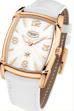 Kalparisma Nova 37.5mm Automatic in Rose Gold on White Leather Strap with MOP Dial