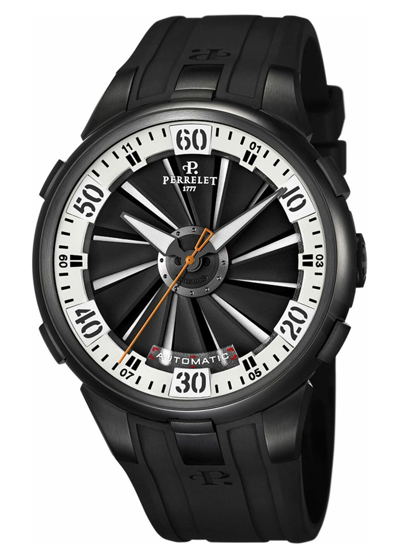 Perrelet Turbine XL Size Men's Automatic in Black DLC Steel