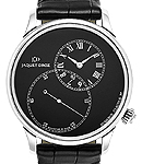 Grande Seconde Decentree - Limited Edition 88 Timepieces Worldwide White Gold on Strap with Black Enamel Dial