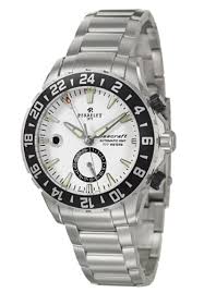 Diver Seacraft GMT Automatic in Steel on Steel  Bracelet with White Dial - Black Bezel