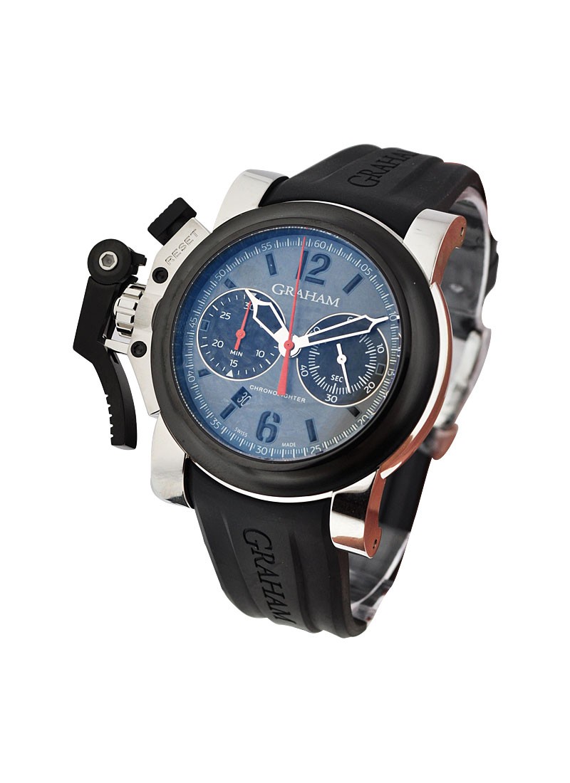 Graham Chronofighter Oversize Mens Automatic in Steel
