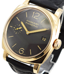 PAM 515 - Radiomir 1940 3 Days Oro Rosso in Rose Gold on Brown Leather Strap with Brown Dial