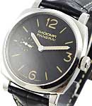PAM 512 - Radiomir 1940 3 Days in Steel on Black Alligator Leather Strap with Black Dial