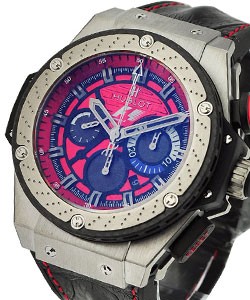 F1 King Power Limited Edition Austin in Titanium On Black Crocodile Strap with Red Dial - LE 250 pcs.