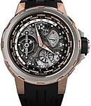 RM 58 Tourbillon World Timer Jean Todt - Limited to 35 Rose Gold & Titanium on Strap with Skeleton Sapphire Dial